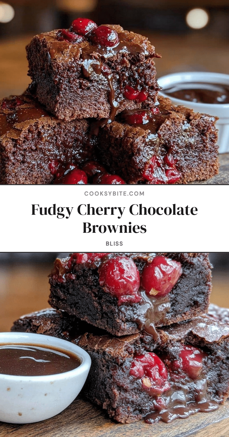 cherry chocolate brownies recipe