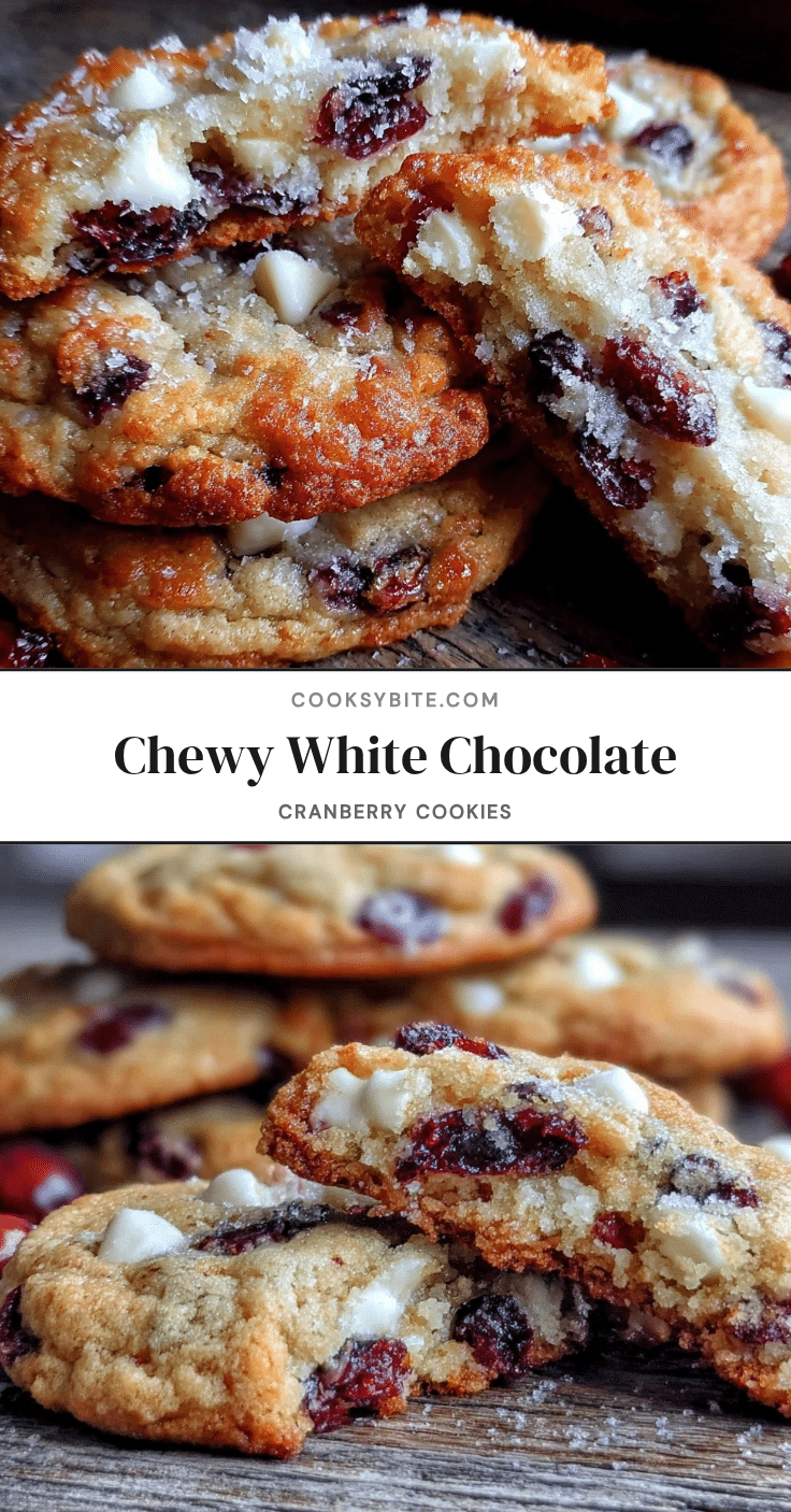chewy white chocolate cranberry cookies recipe