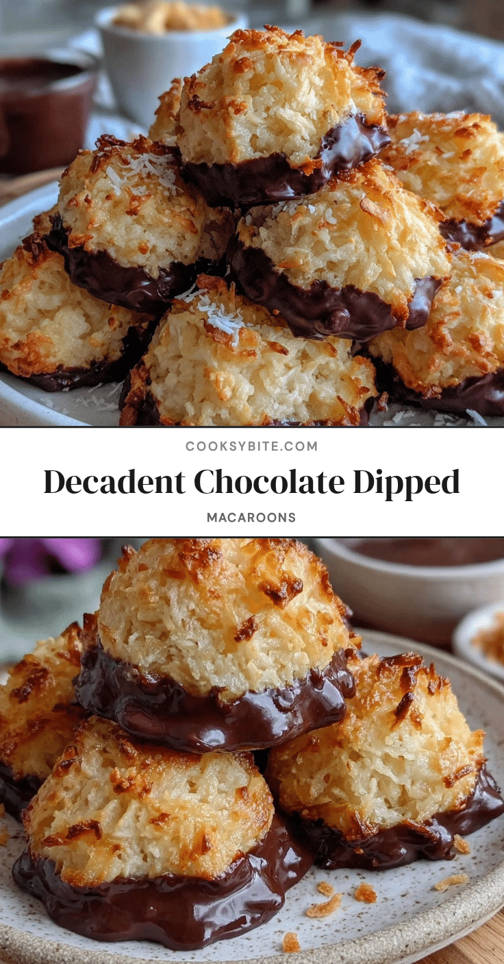 chocolate dipped macaroons recipe