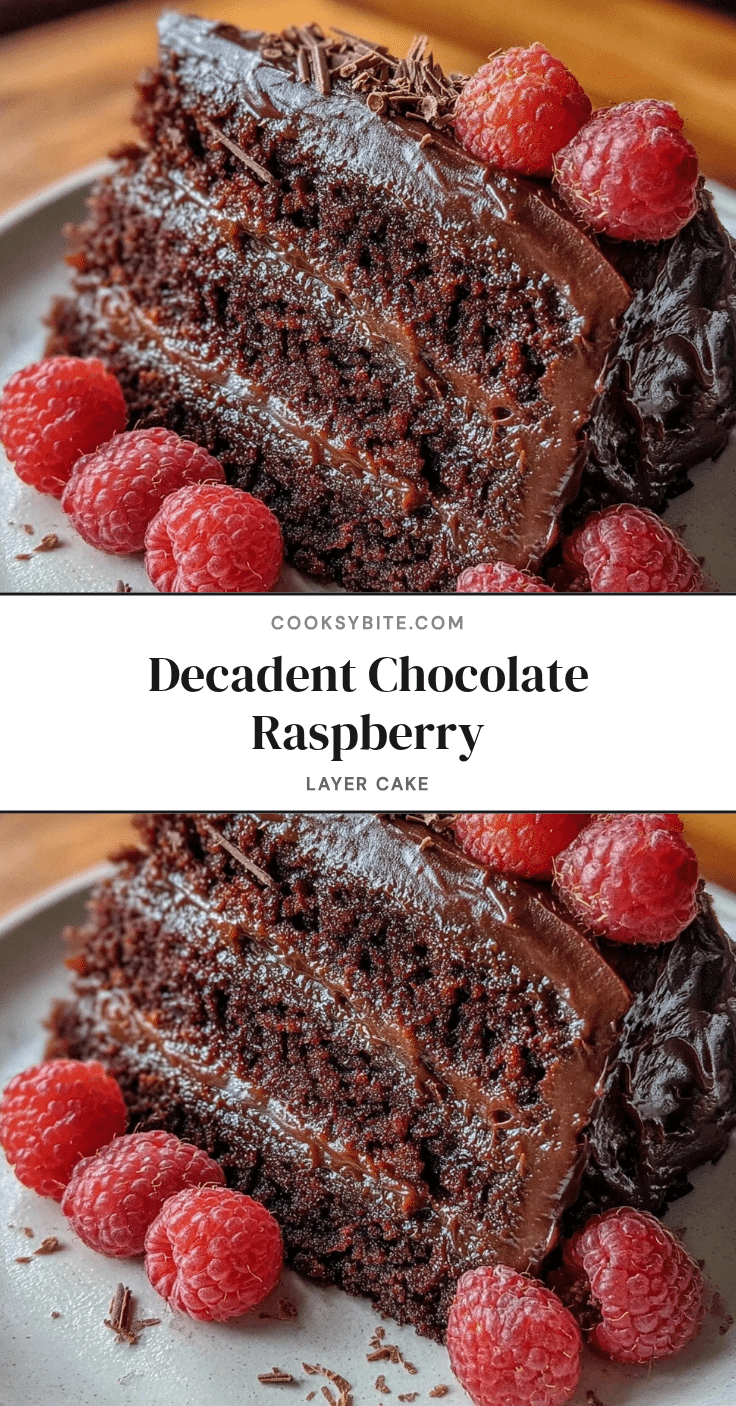 chocolate raspberry layer cake recipe