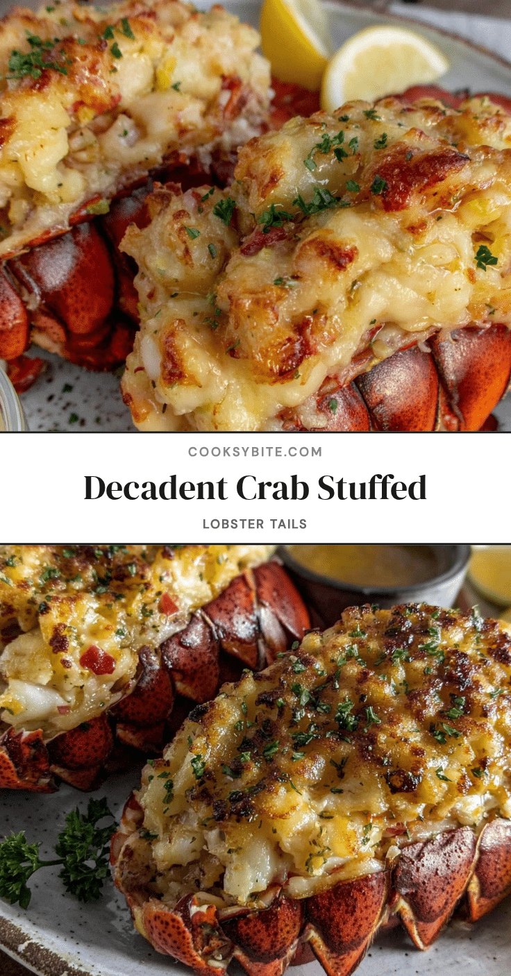 crab stuffed lobster tails recipe
