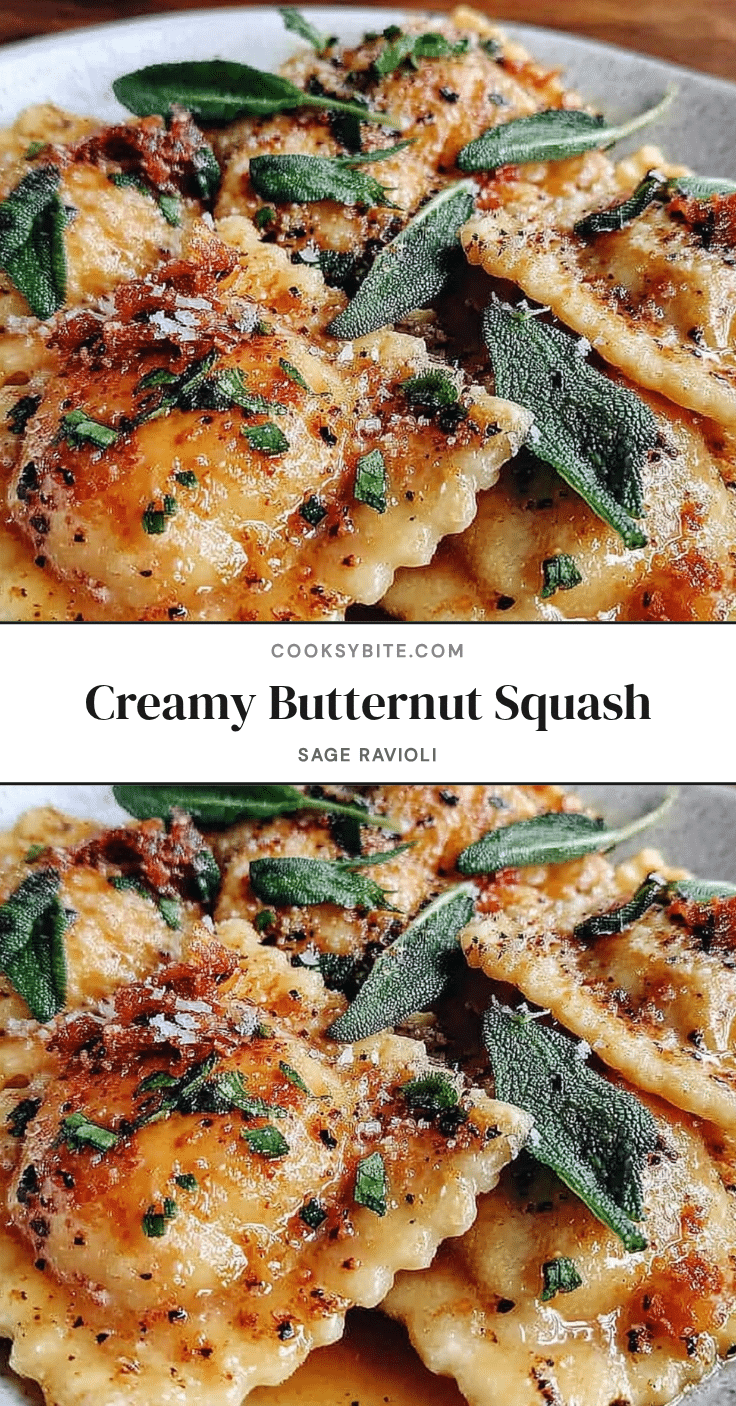creamy butternut squash ravioli recipe