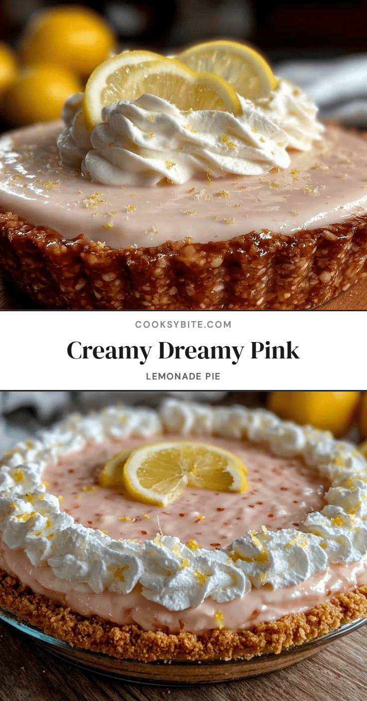 Creamy Pink Lemonade Pie recipe