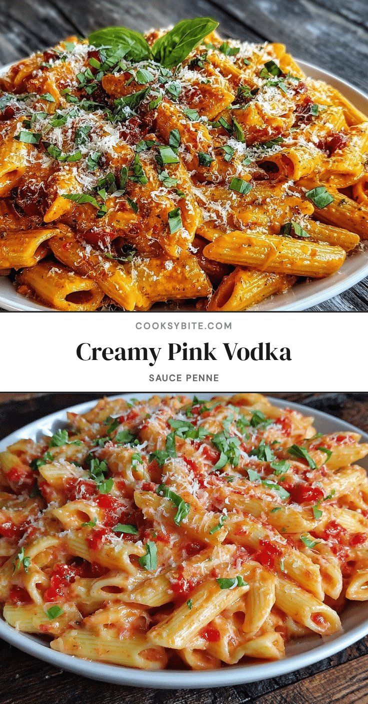 creamy pink vodka sauce penne recipe