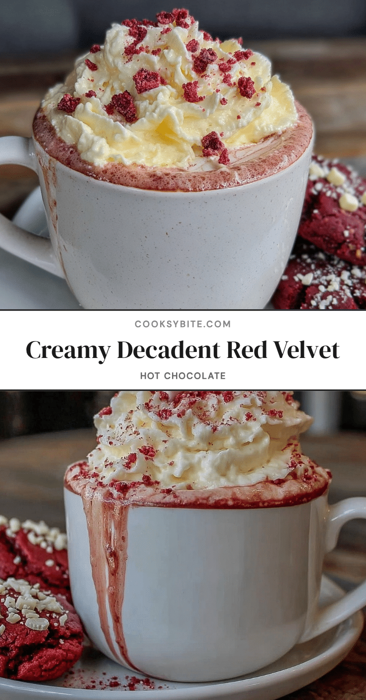 creamy red velvet hot chocolate recipe