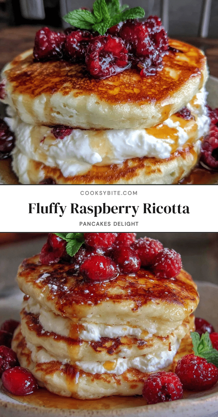 fluffy raspberry ricotta pancakes recipe