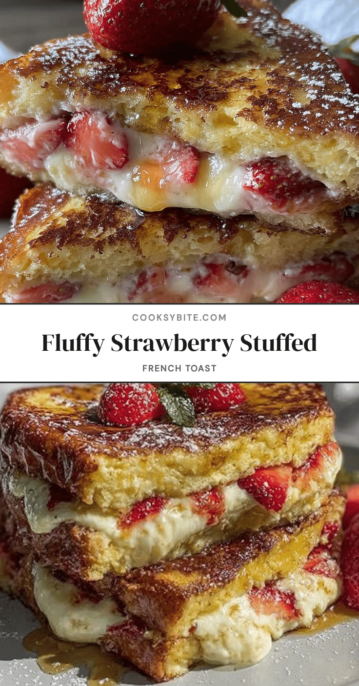 fluffy strawberry stuffed french toast recipe