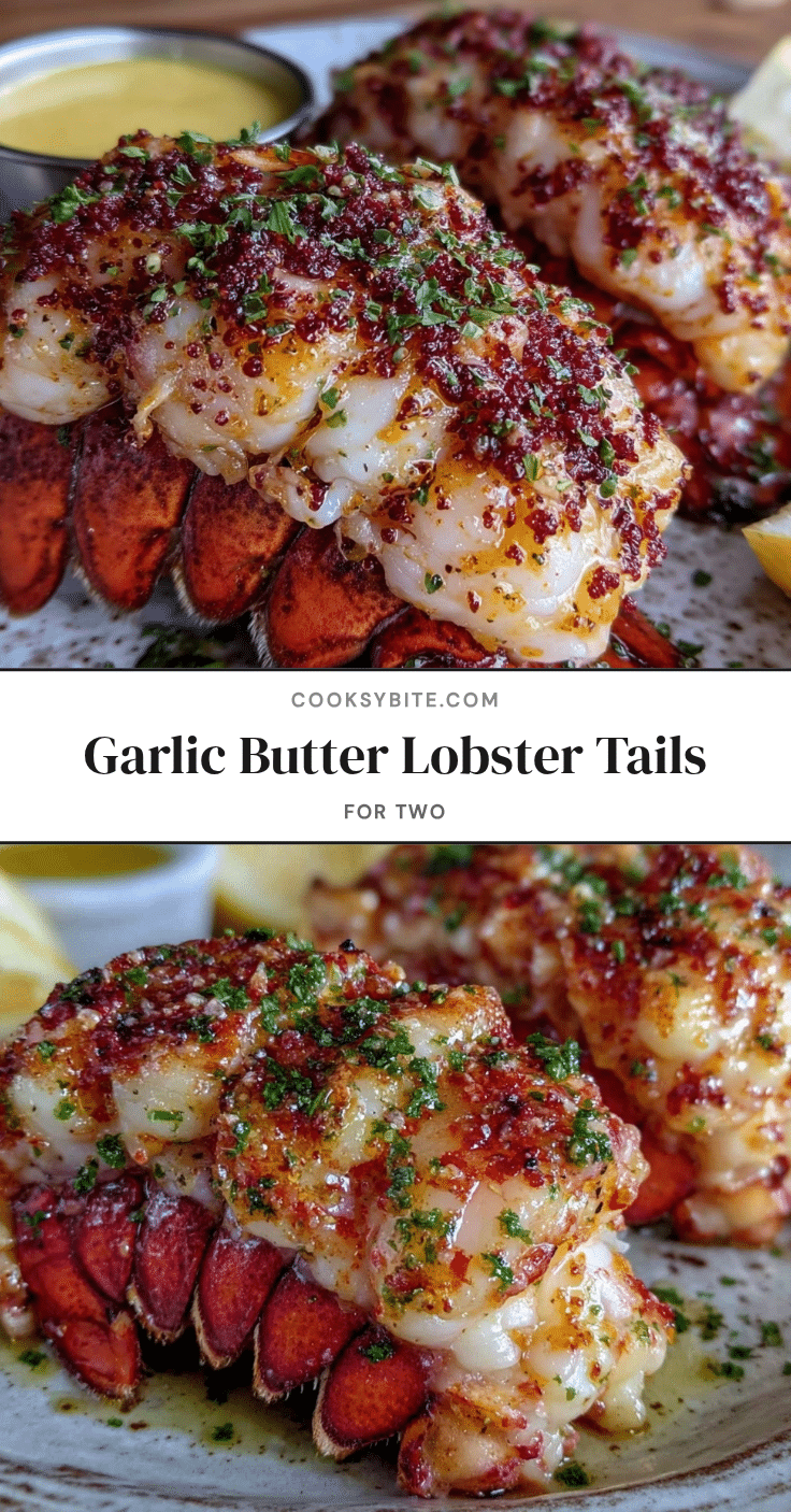 garlic butter lobster tails recipe