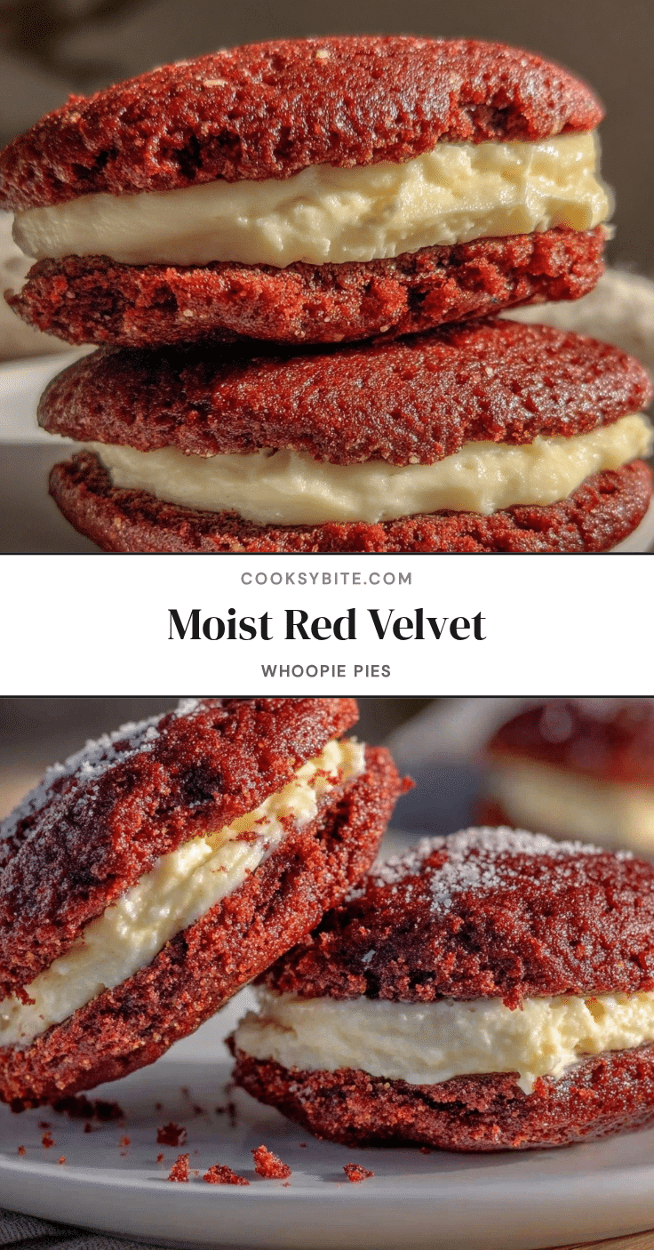 moist red velvet whoopie pies recipe