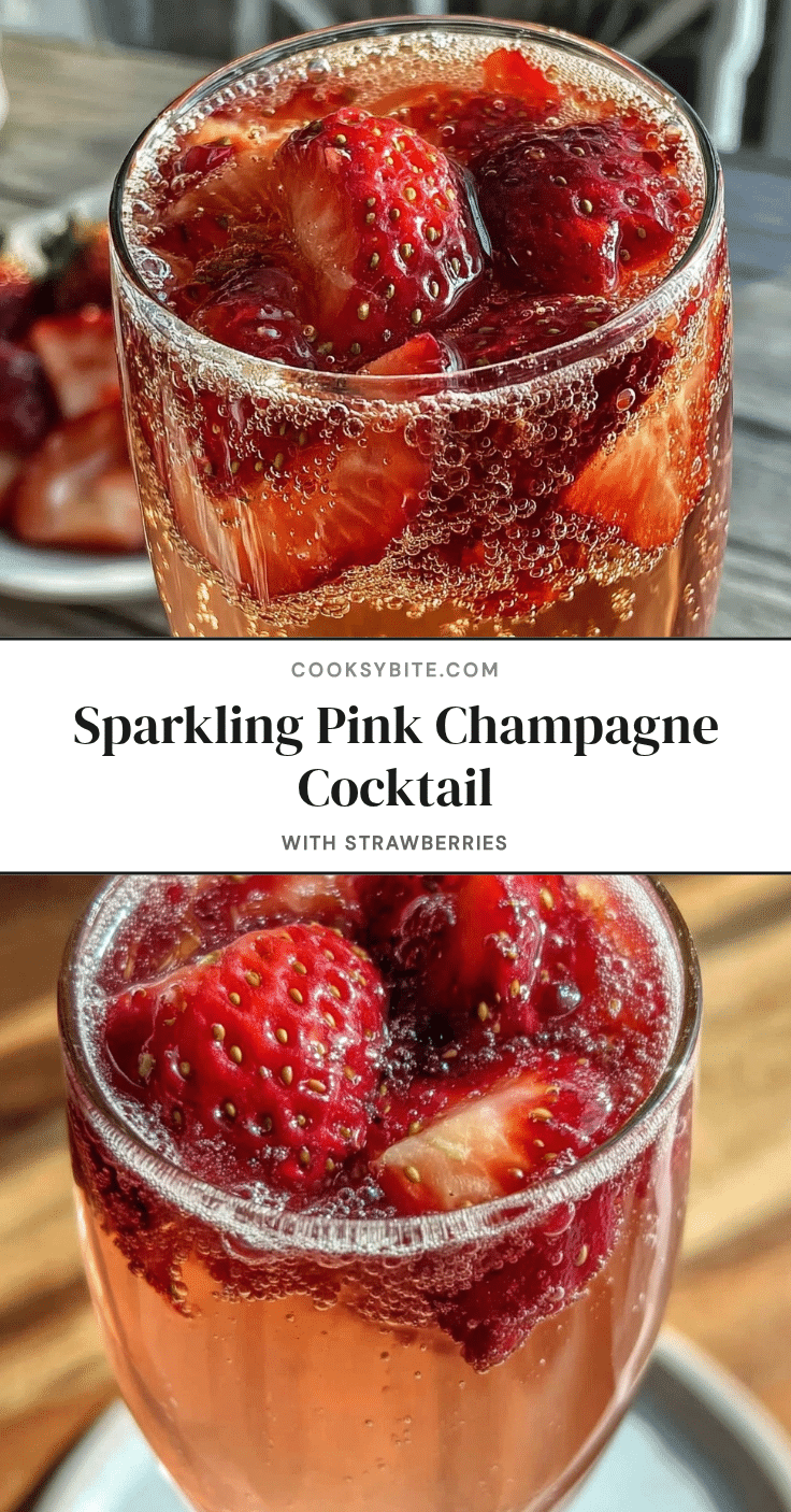 pink champagne cocktail recipe