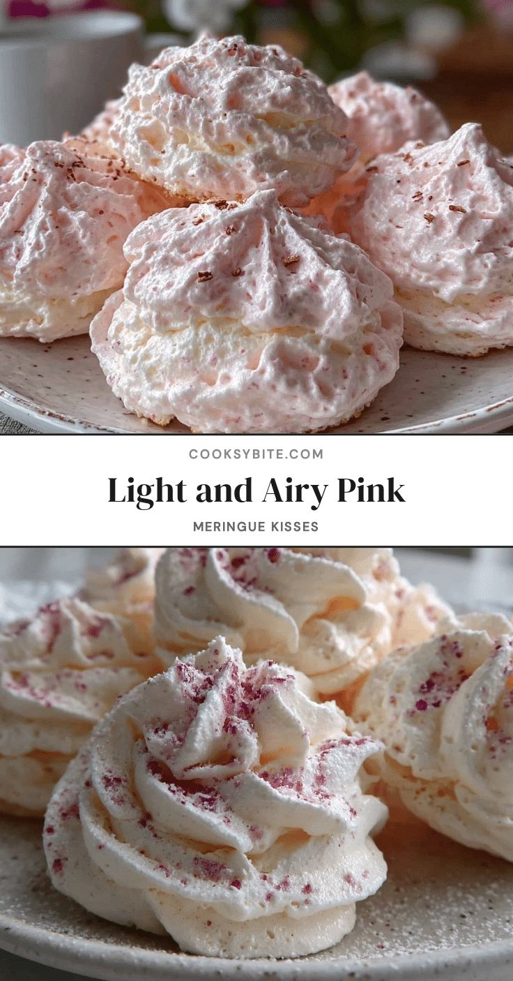 pink meringue kisses recipe recipe