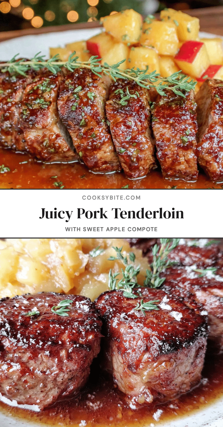 pork tenderloin with sweet apple compote recipe