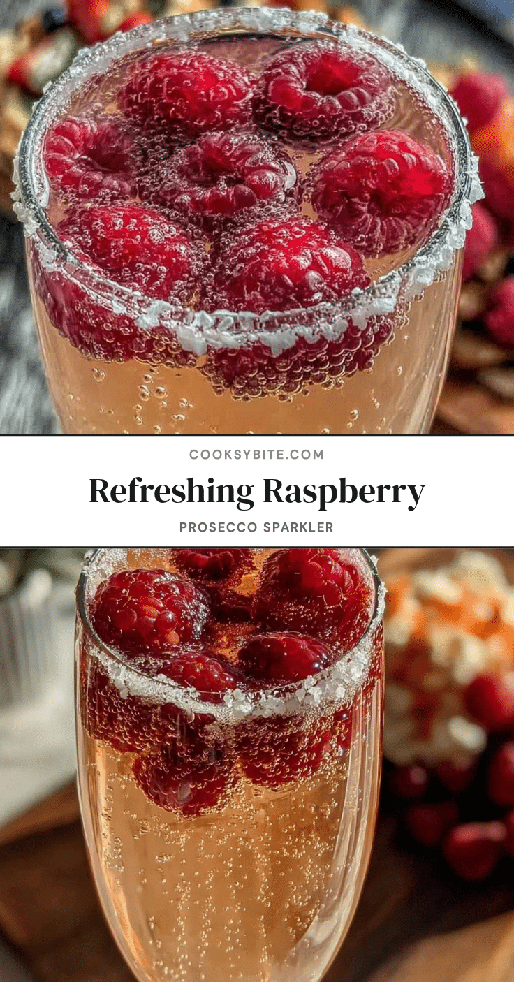 raspberry prosecco cocktail sparkler recipe