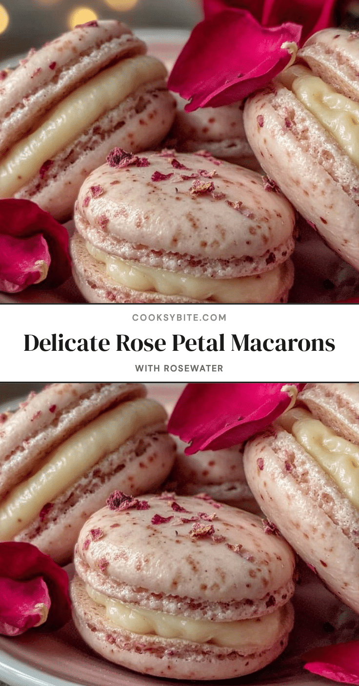 rose petal macarons recipe