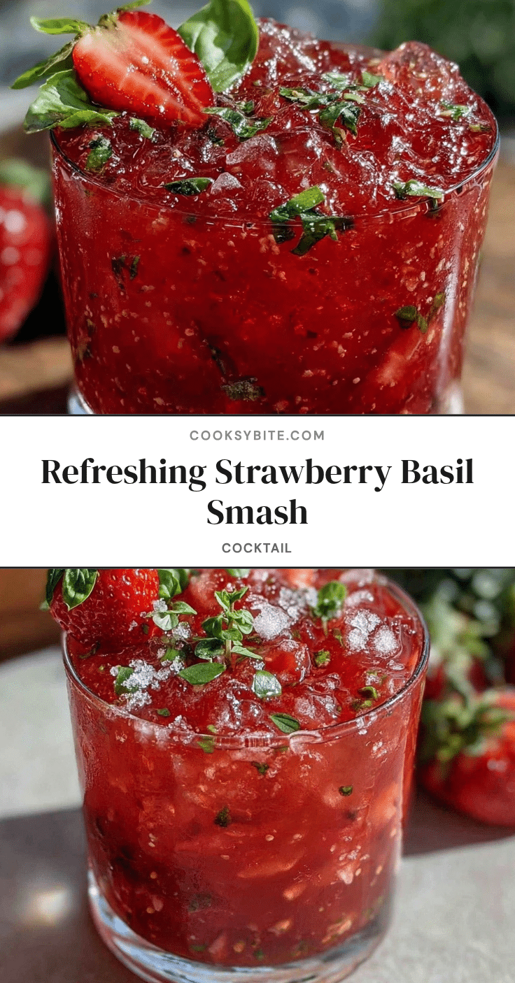 strawberry basil smash cocktail recipe