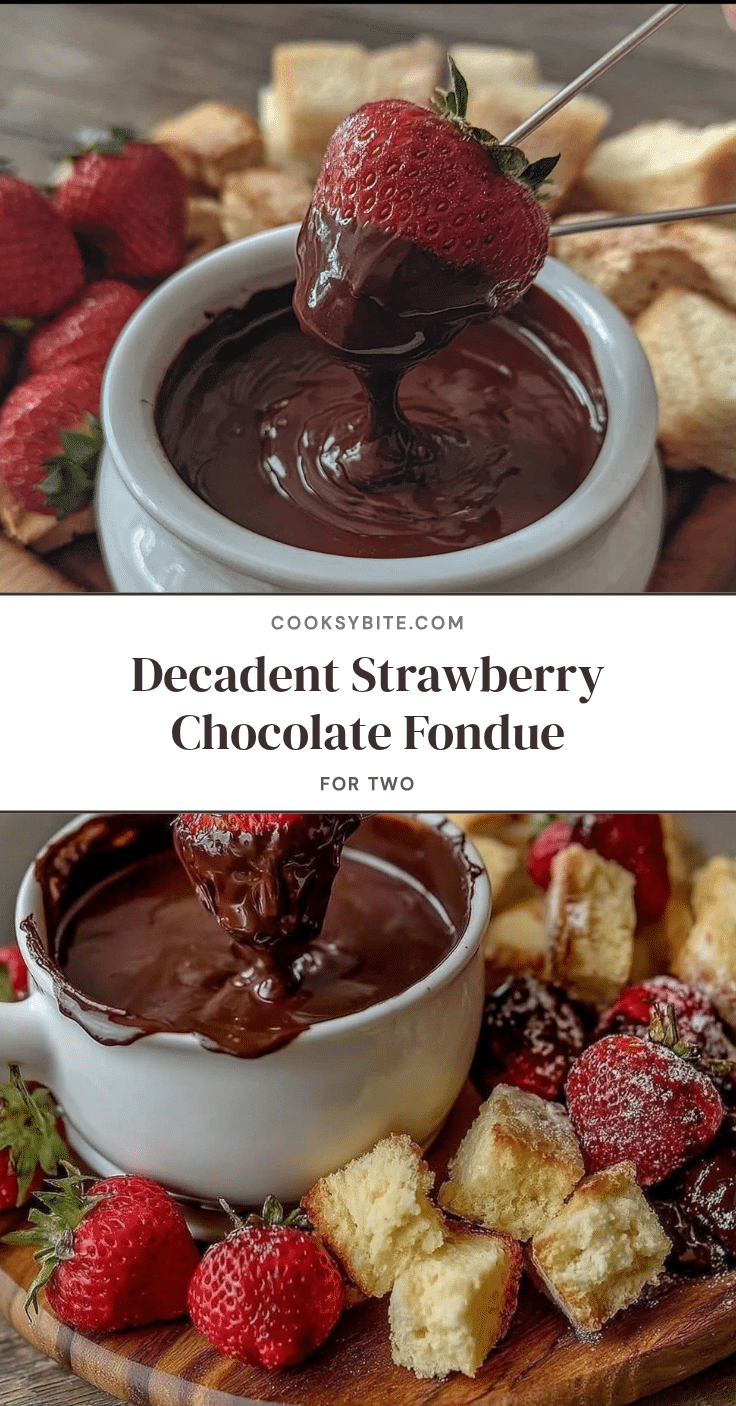 strawberry chocolate fondue for two recipe