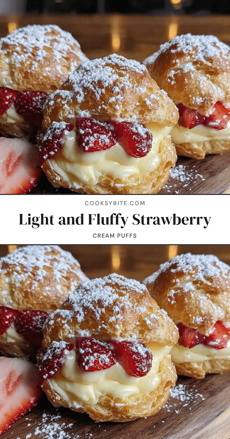 strawberry cream puffs recipe