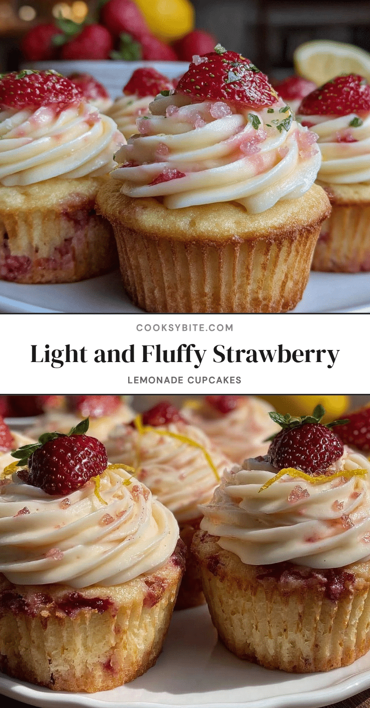 strawberry lemonade cupcakes recipe