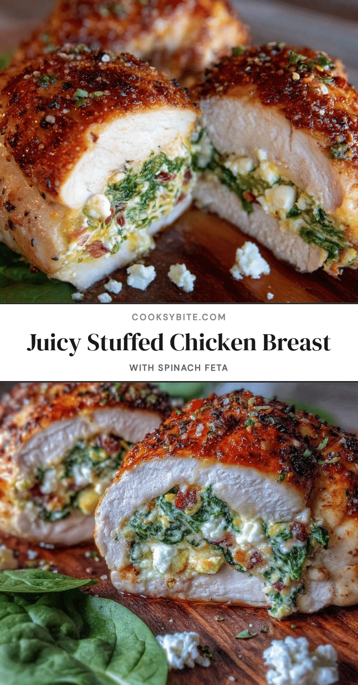 stuffed chicken breast with spinach and feta recipe