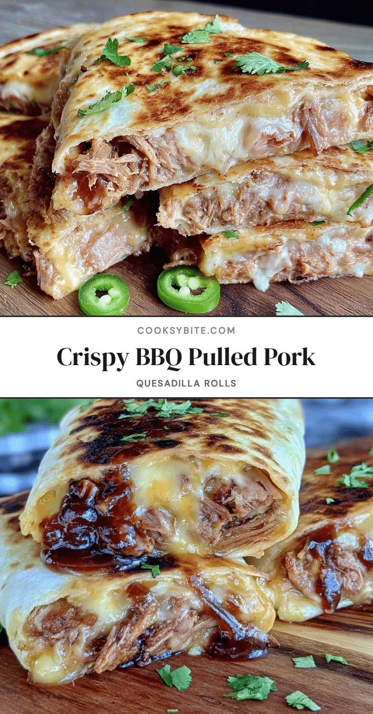 bbq pulled pork quesadilla rolls recipe