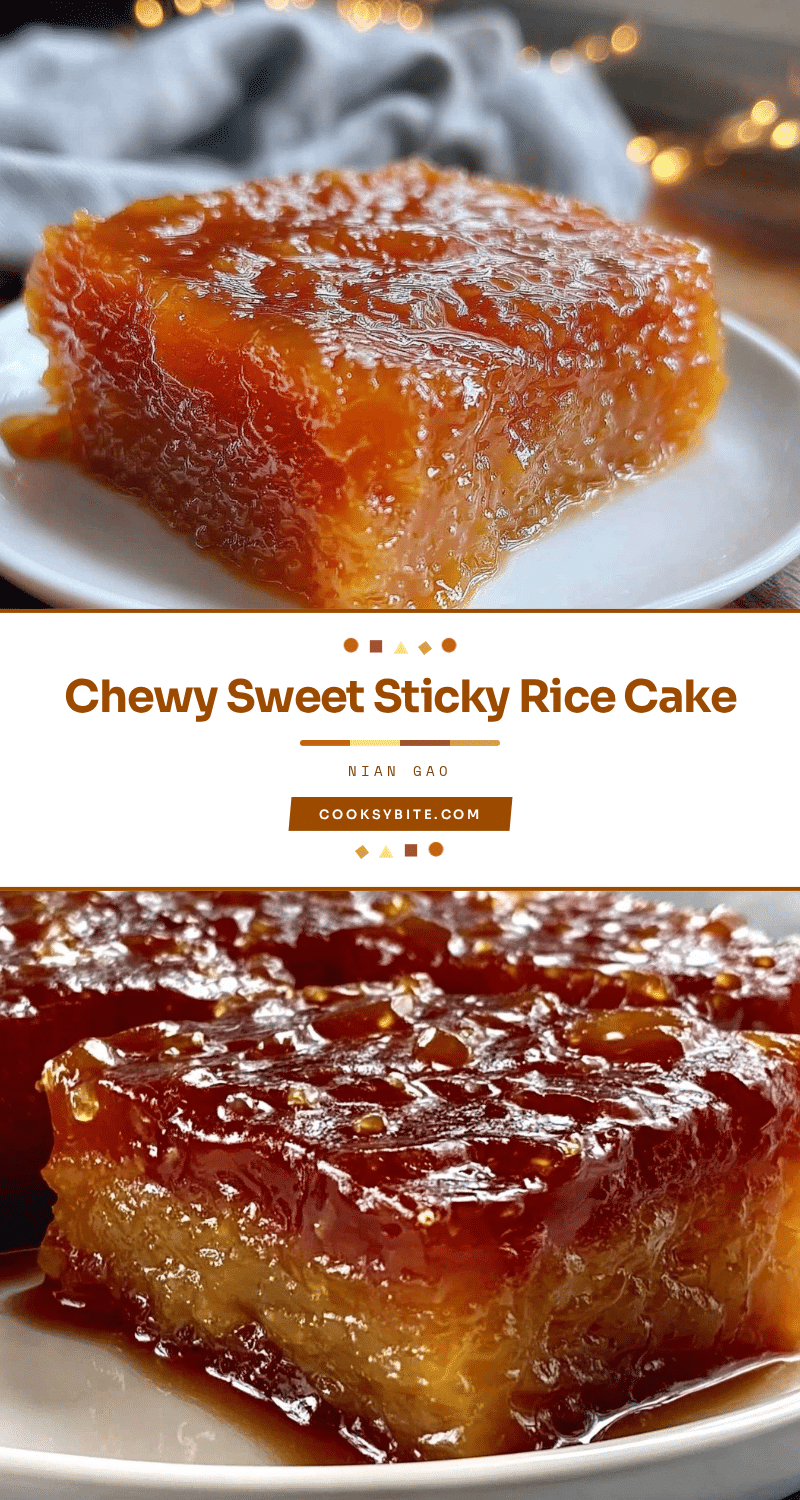 chewy sticky rice cake recipe