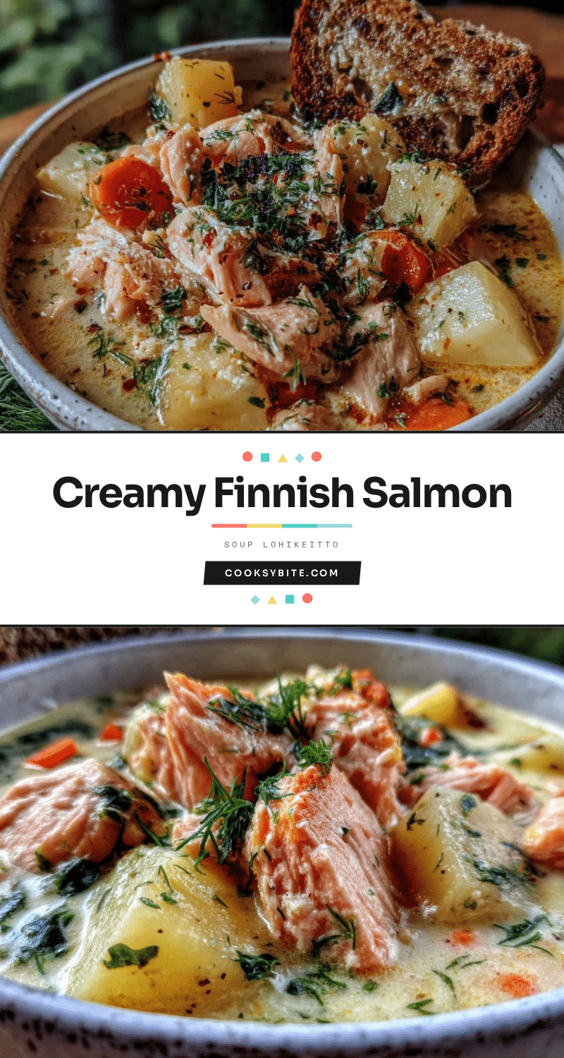 creamy Finnish salmon soup lohikeitto recipe