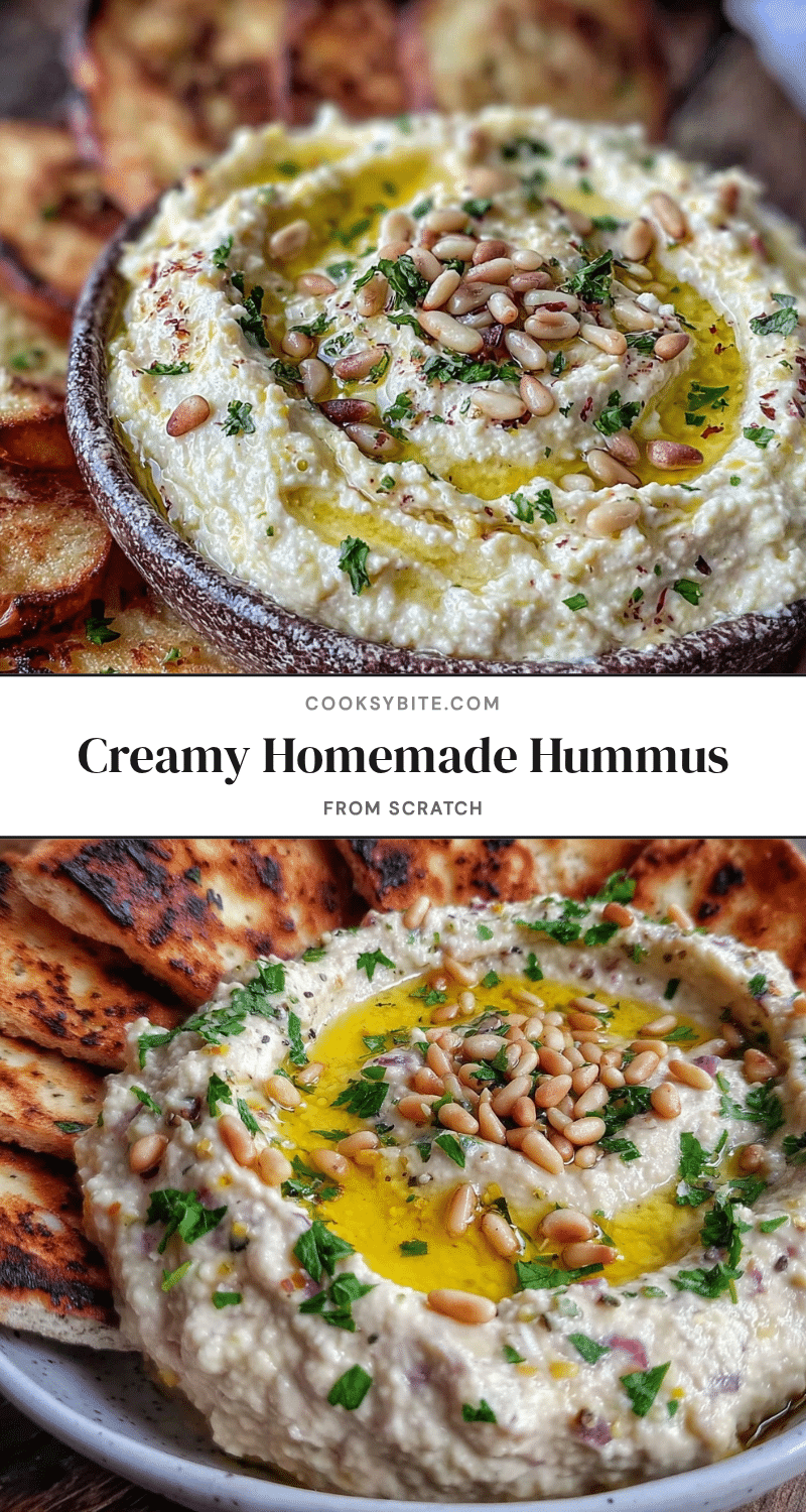 creamy homemade hummus recipe