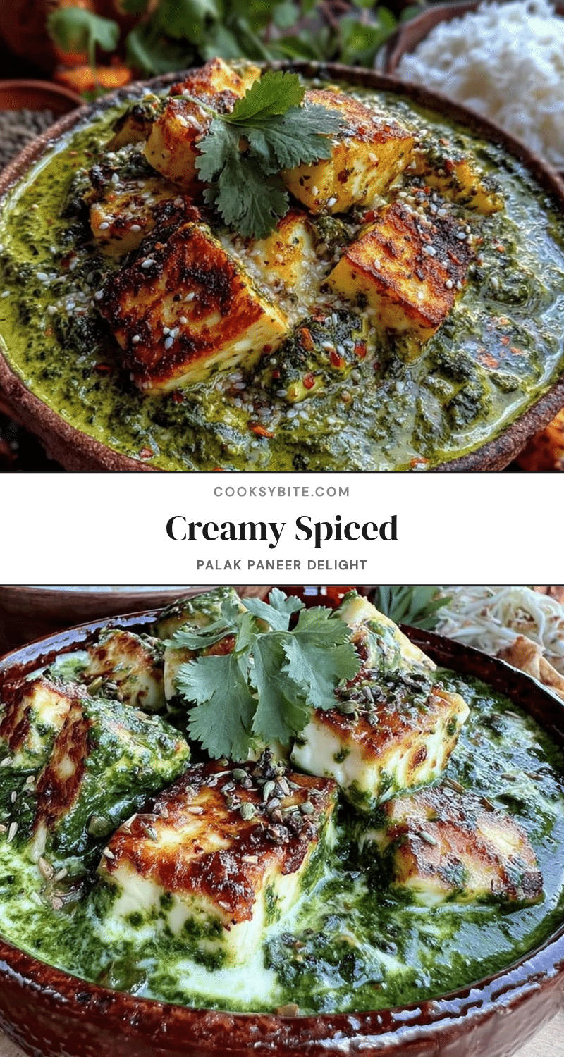 creamy palak paneer recipe recipe