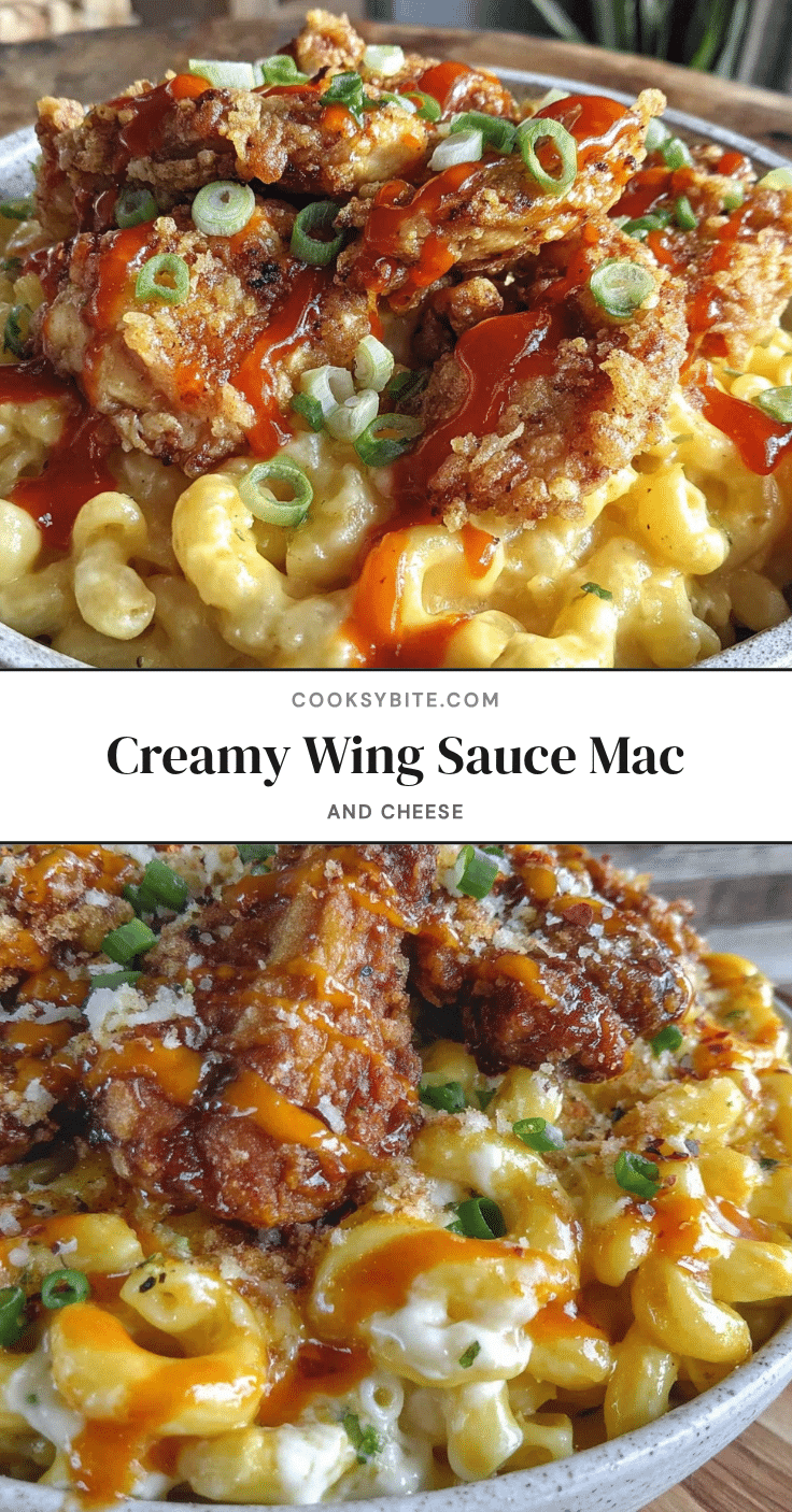 creamy wing sauce mac and cheese recipe