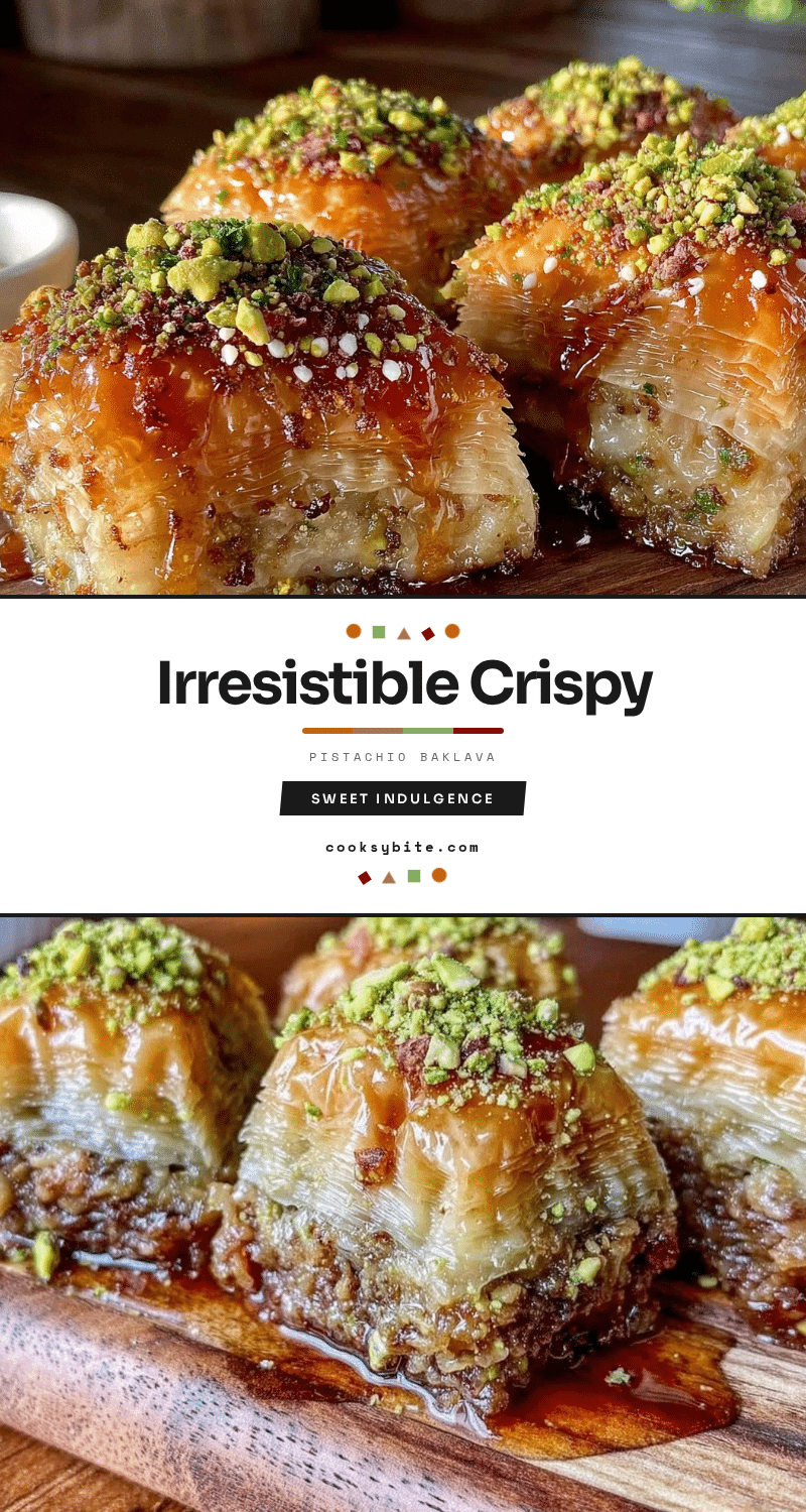 crispy baklava with pistachios recipe