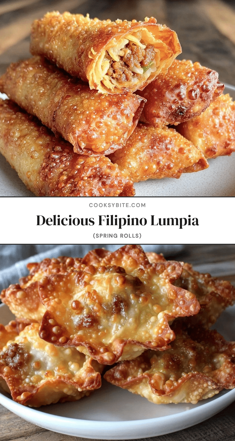 crispy Filipino lumpia spring rolls recipe
