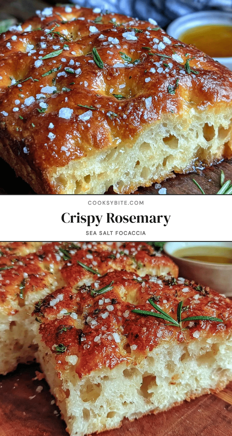 crispy rosemary sea salt focaccia recipe