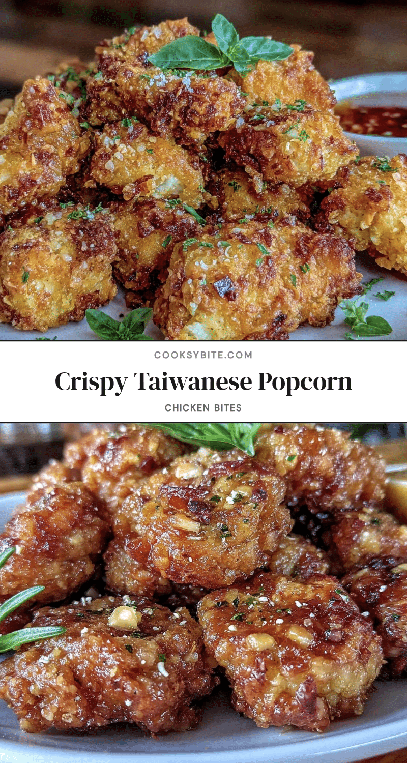Crispy Taiwanese Popcorn Chicken Bites recipe