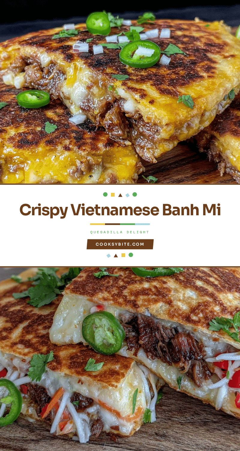 Crispy Vietnamese Banh Mi Quesadilla recipe