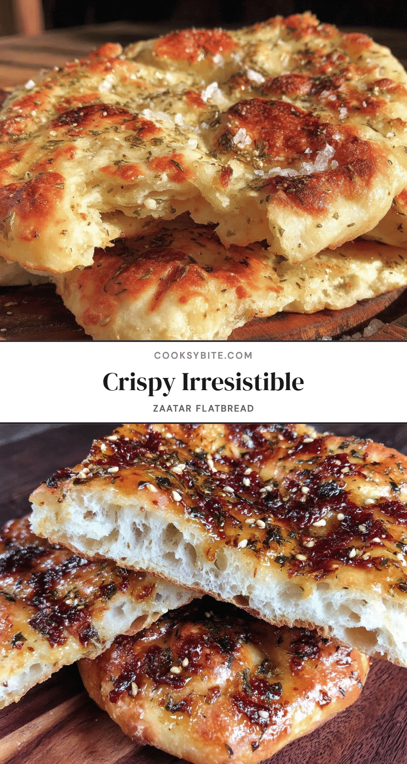 crispy zaatar flatbread recipe