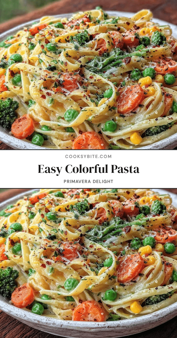 easy colorful pasta primavera recipe
