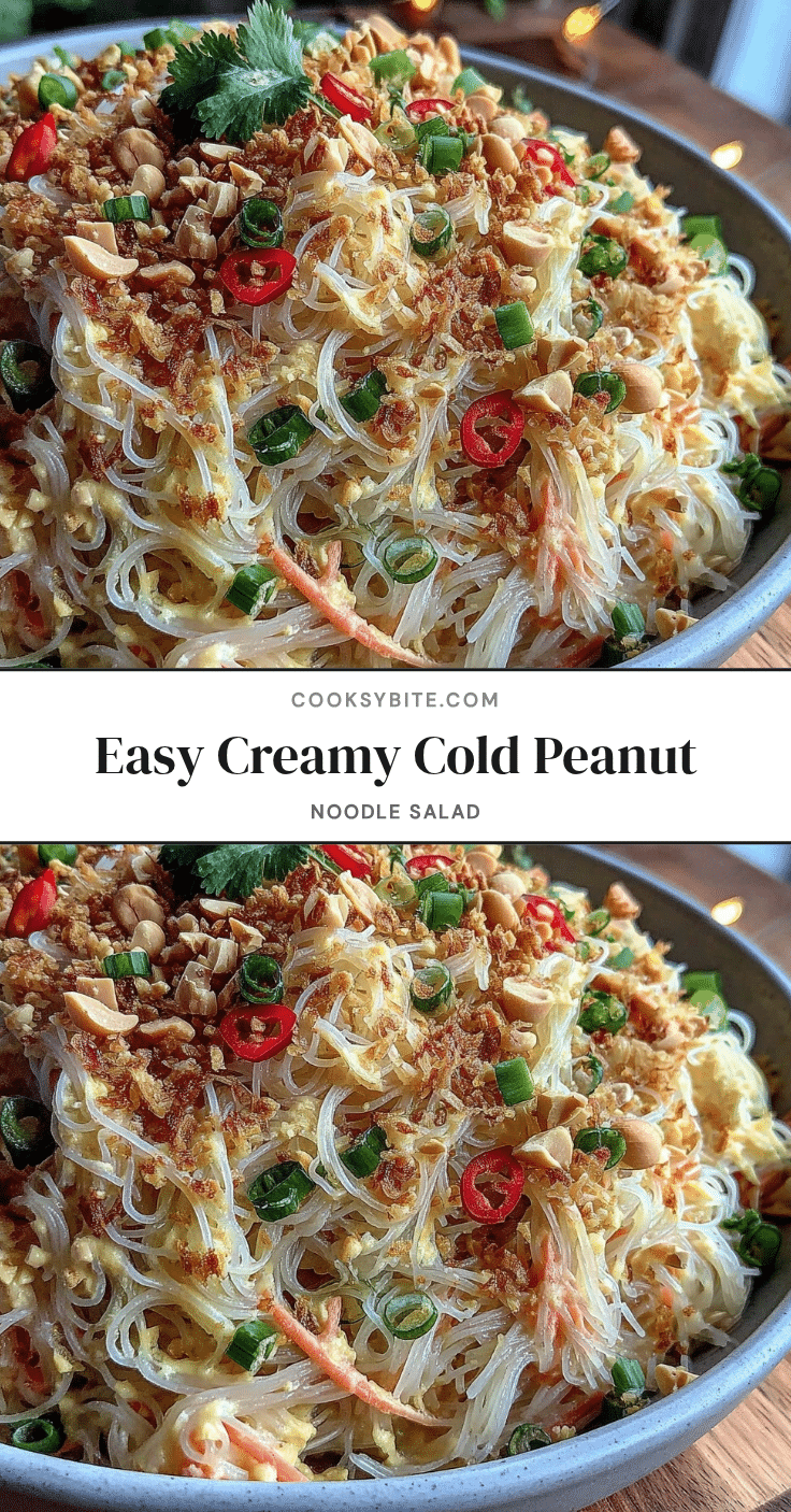 easy creamy cold peanut noodle salad recipe