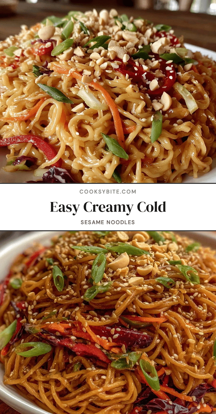 easy creamy cold sesame noodles recipe