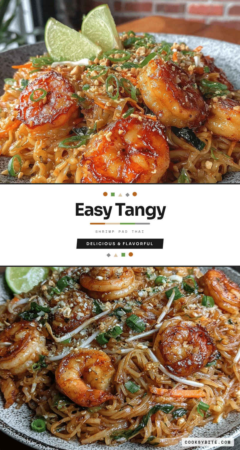 easy tangy shrimp pad thai recipe
