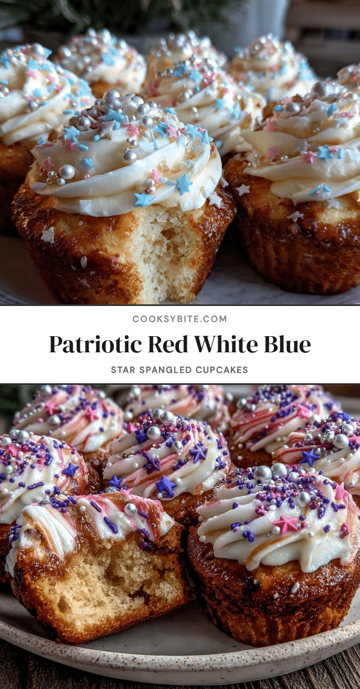 festive star spangled cupcakes recipe