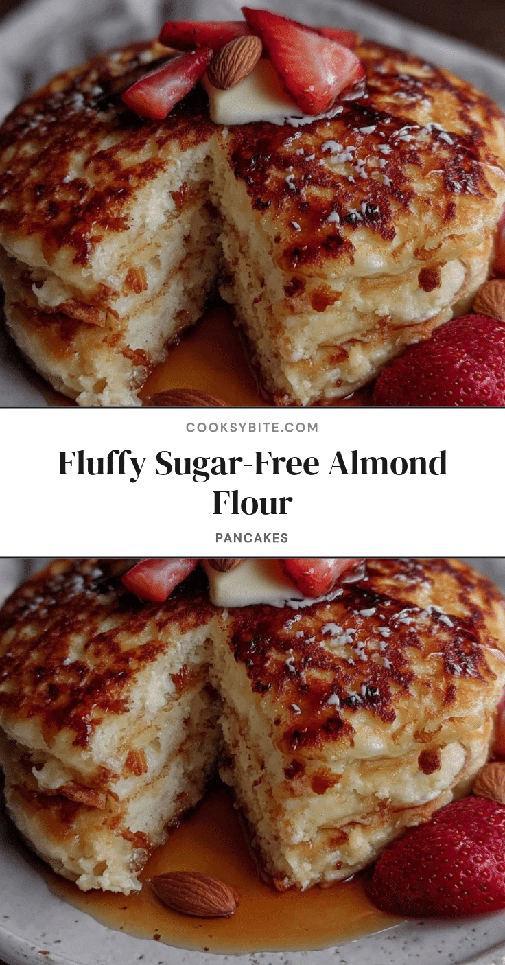fluffy sugar-free almond flour pancakes recipe