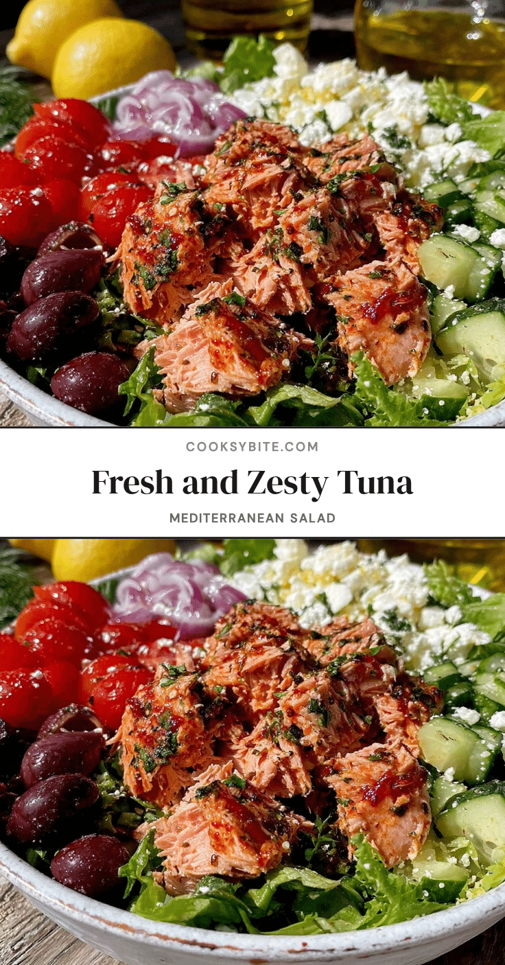 Fresh Canned Tuna Mediterranean Salad recipe