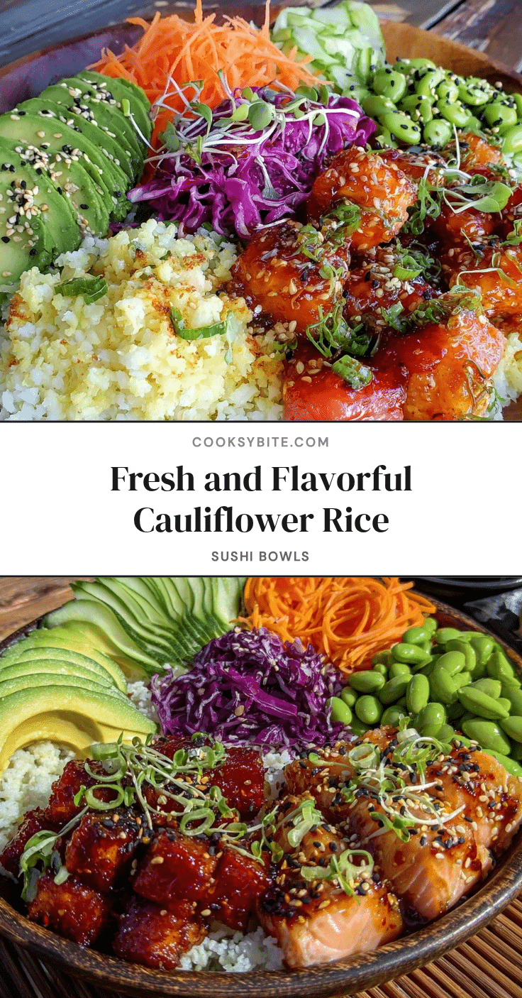 fresh cauliflower rice sushi bowls recipe