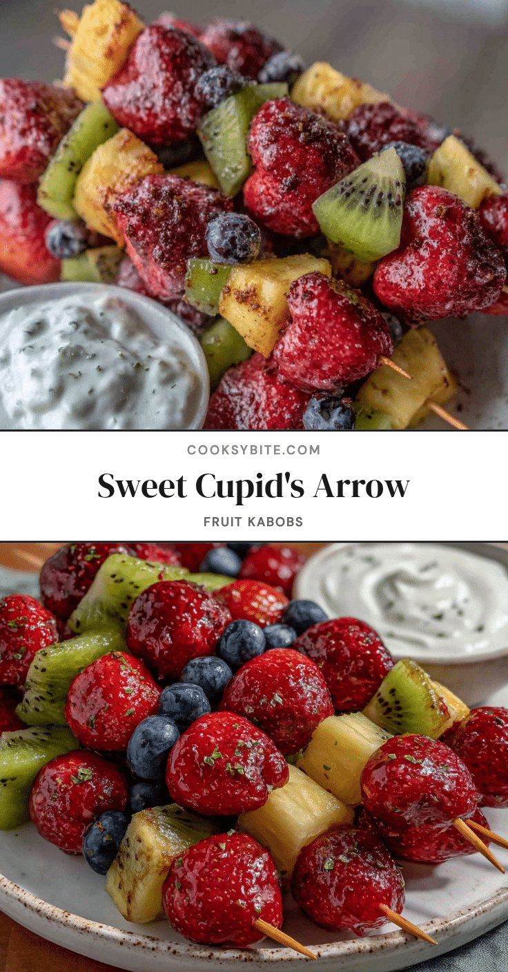 Fresh Cupids Arrow Fruit Kabobs recipe