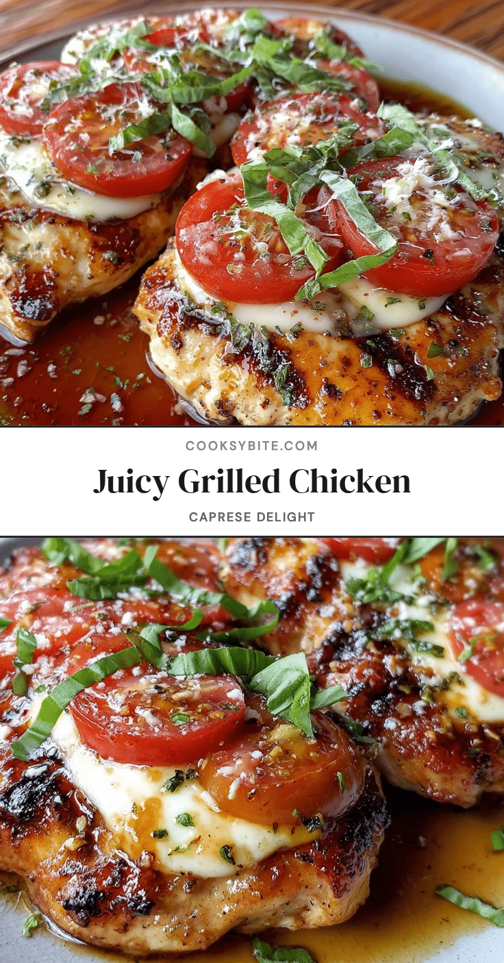 fresh grilled chicken caprese recipe