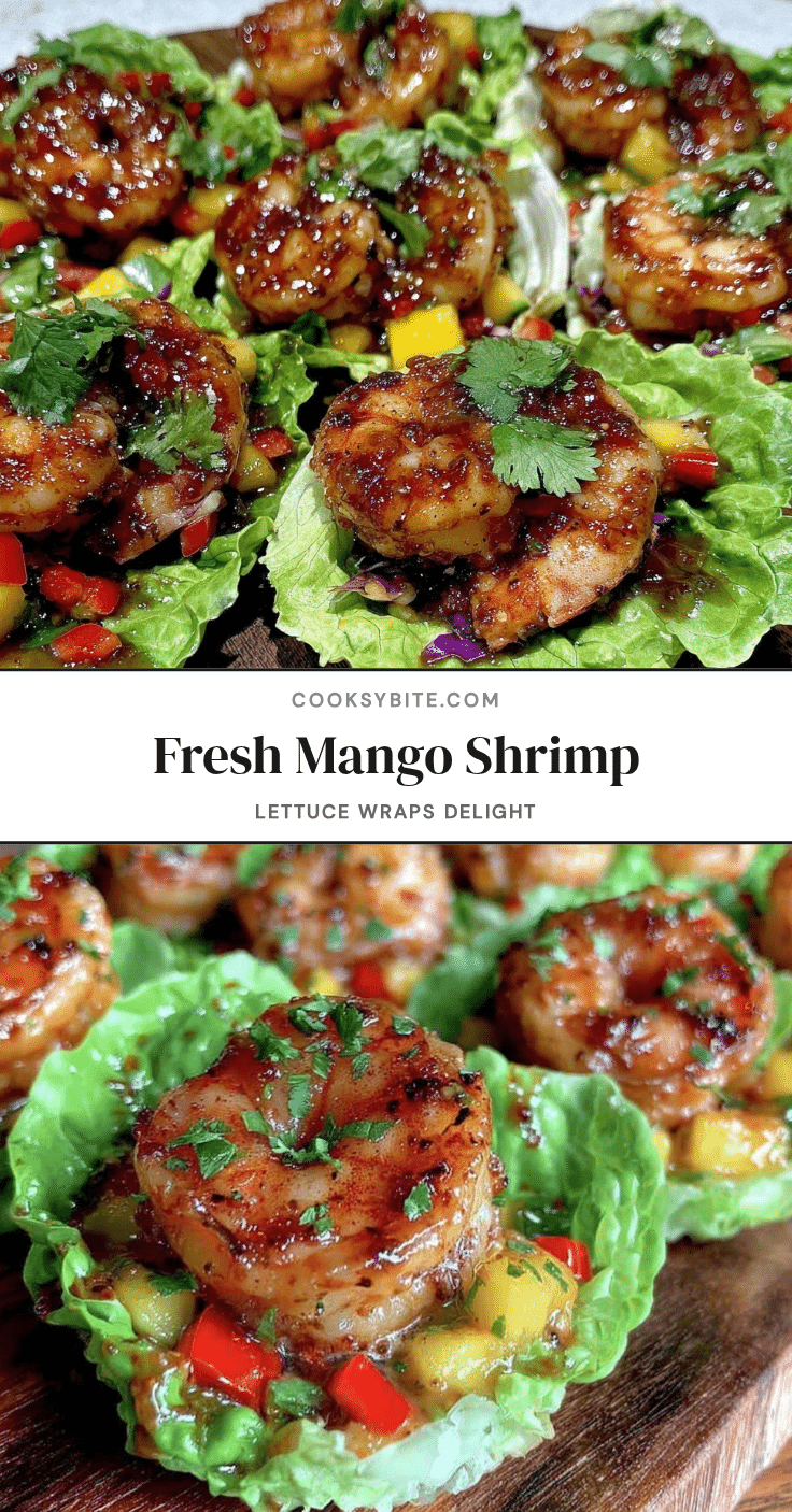 fresh mango shrimp lettuce wraps recipe