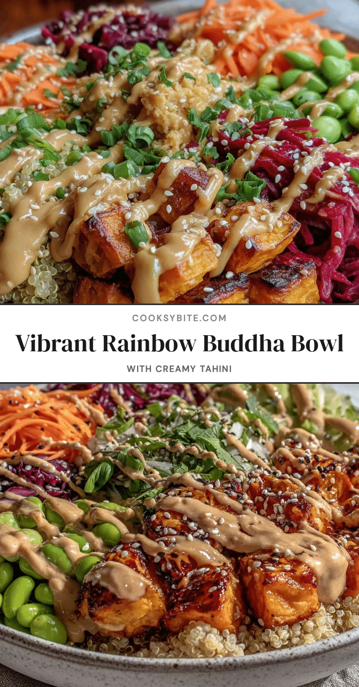 fresh rainbow buddha bowl recipe