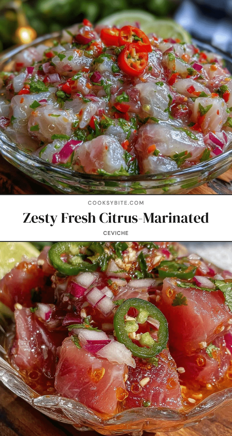 fresh zesty citrus-marinated ceviche recipe