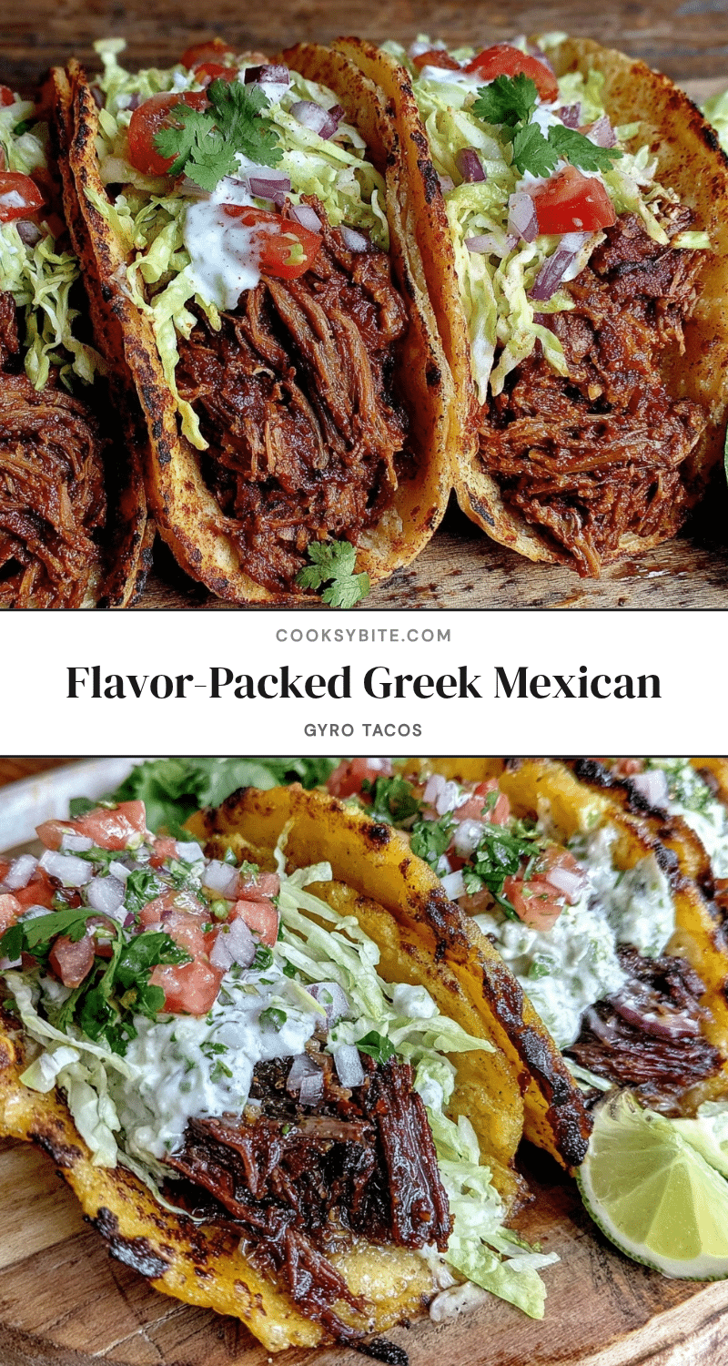 Greek-Mexican Gyro Tacos recipe