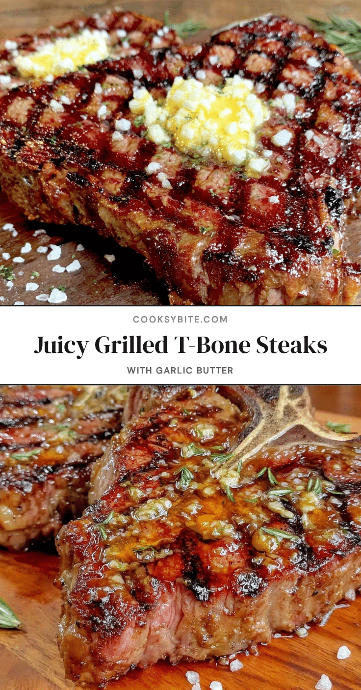 grilled t-bone steak with garlic butter recipe